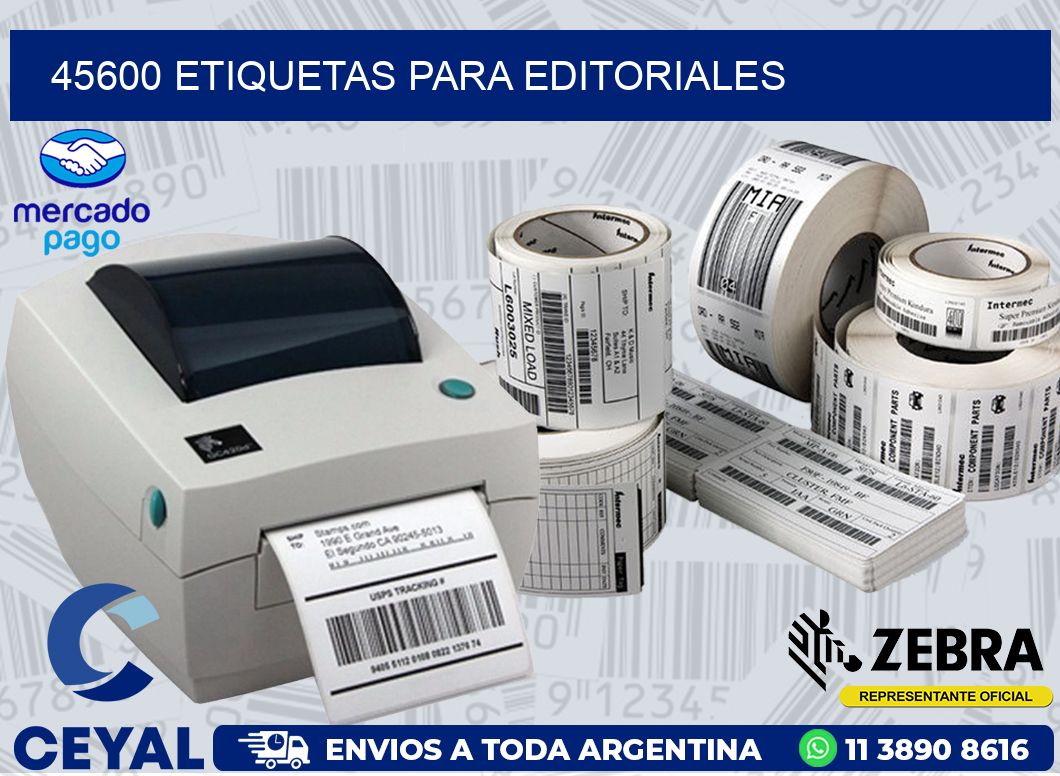 45600 ETIQUETAS PARA EDITORIALES