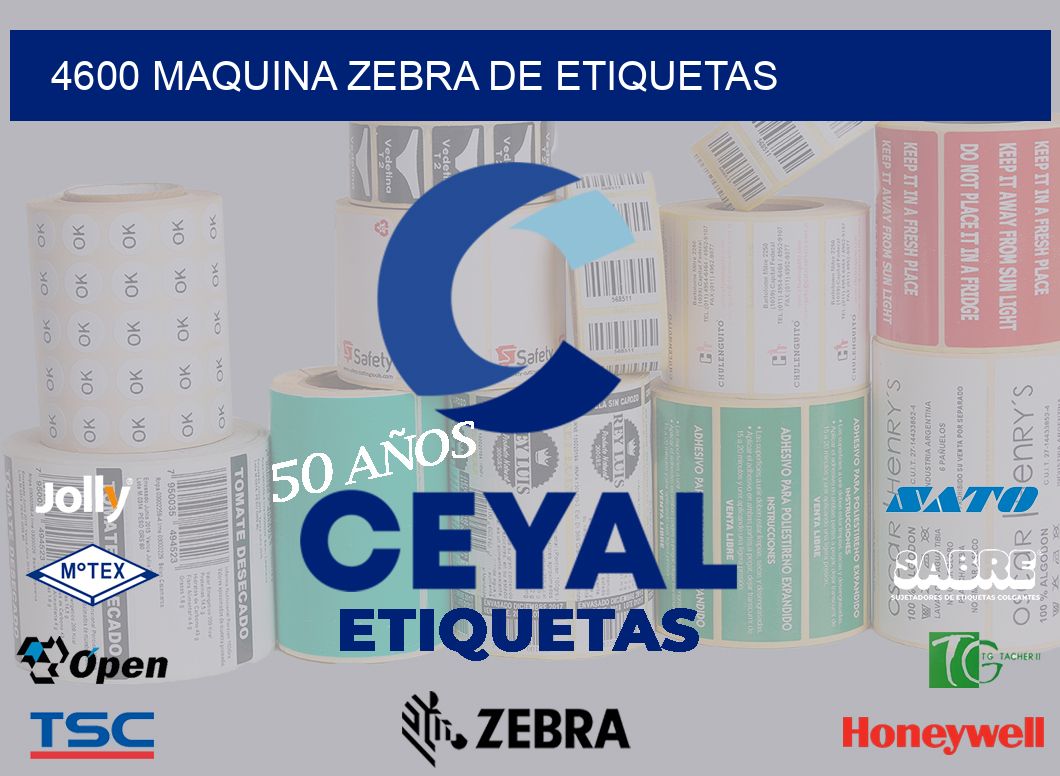 4600 MAQUINA ZEBRA DE ETIQUETAS