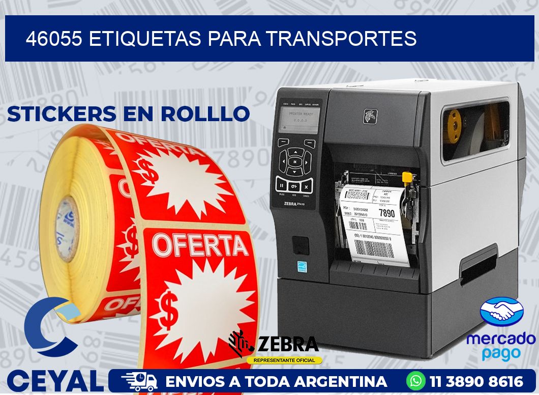 46055 ETIQUETAS PARA TRANSPORTES