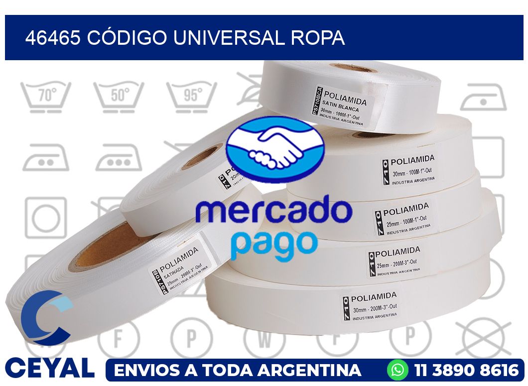 46465 CÓDIGO UNIVERSAL ROPA
