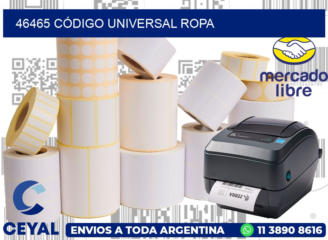 46465 CÓDIGO UNIVERSAL ROPA