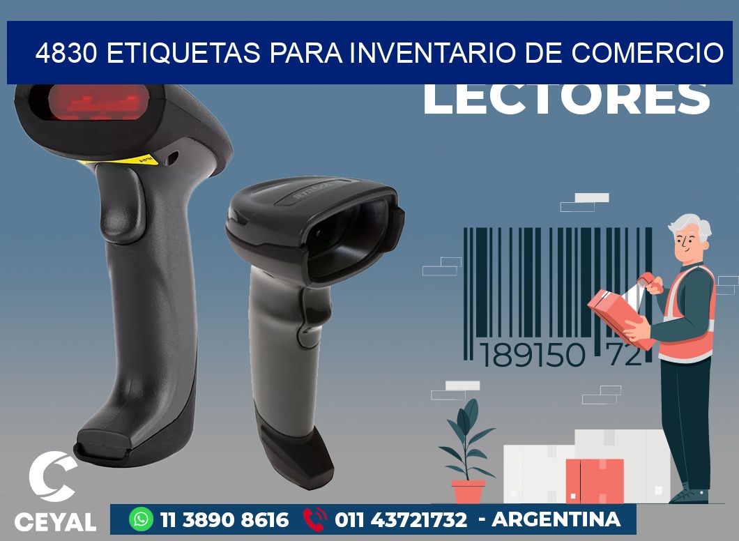 4830 ETIQUETAS PARA INVENTARIO DE COMERCIO