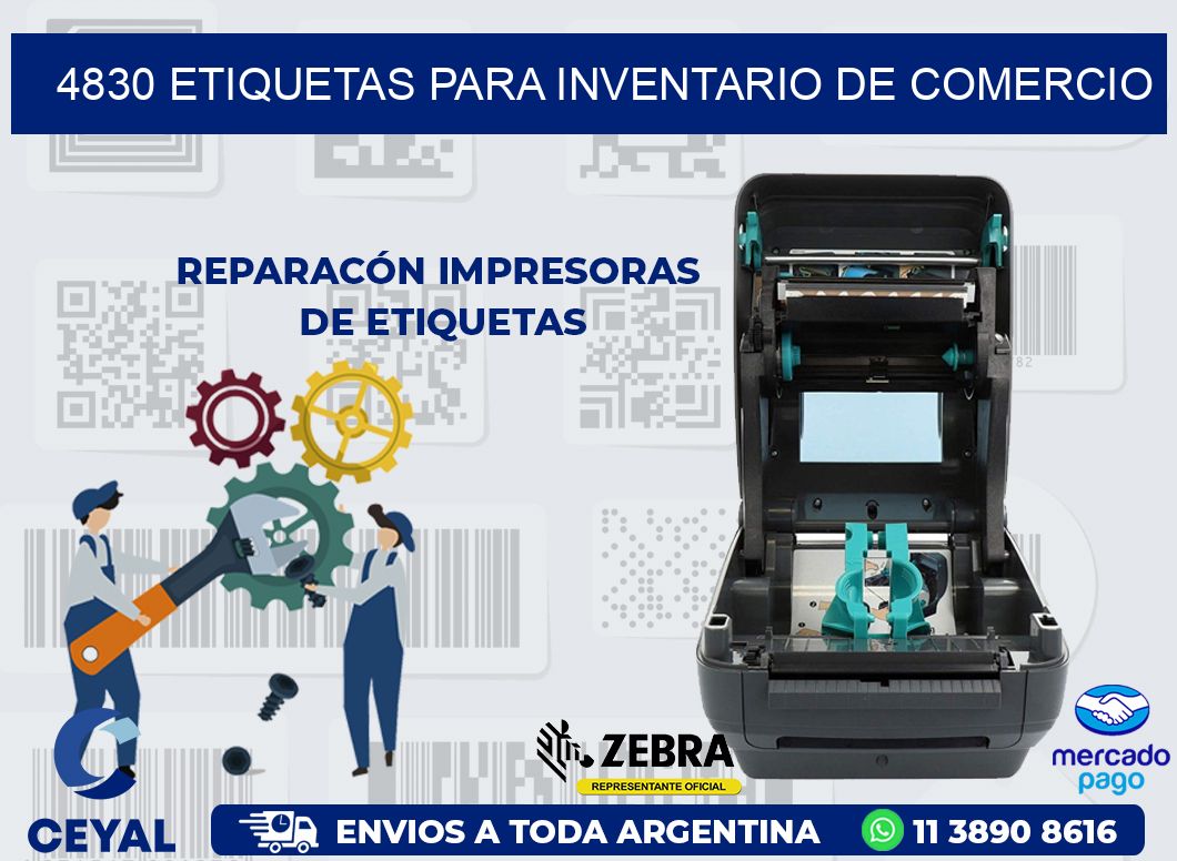 4830 ETIQUETAS PARA INVENTARIO DE COMERCIO