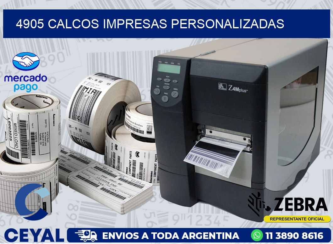 4905 CALCOS IMPRESAS PERSONALIZADAS