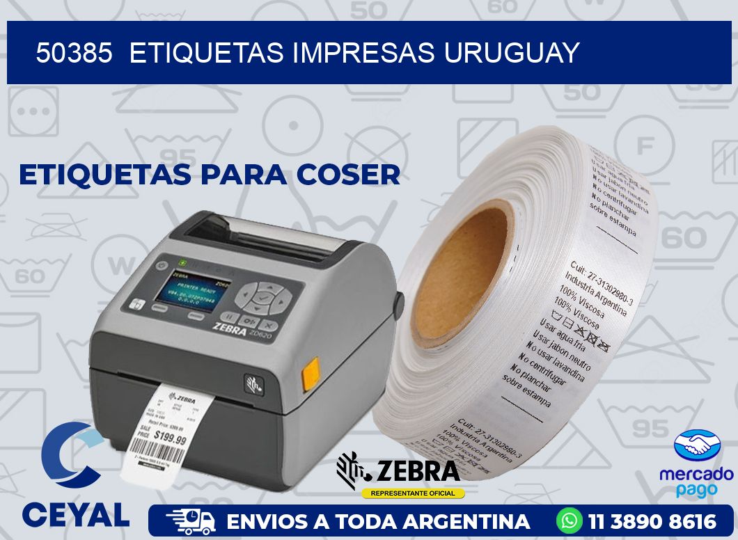 50385  ETIQUETAS IMPRESAS URUGUAY