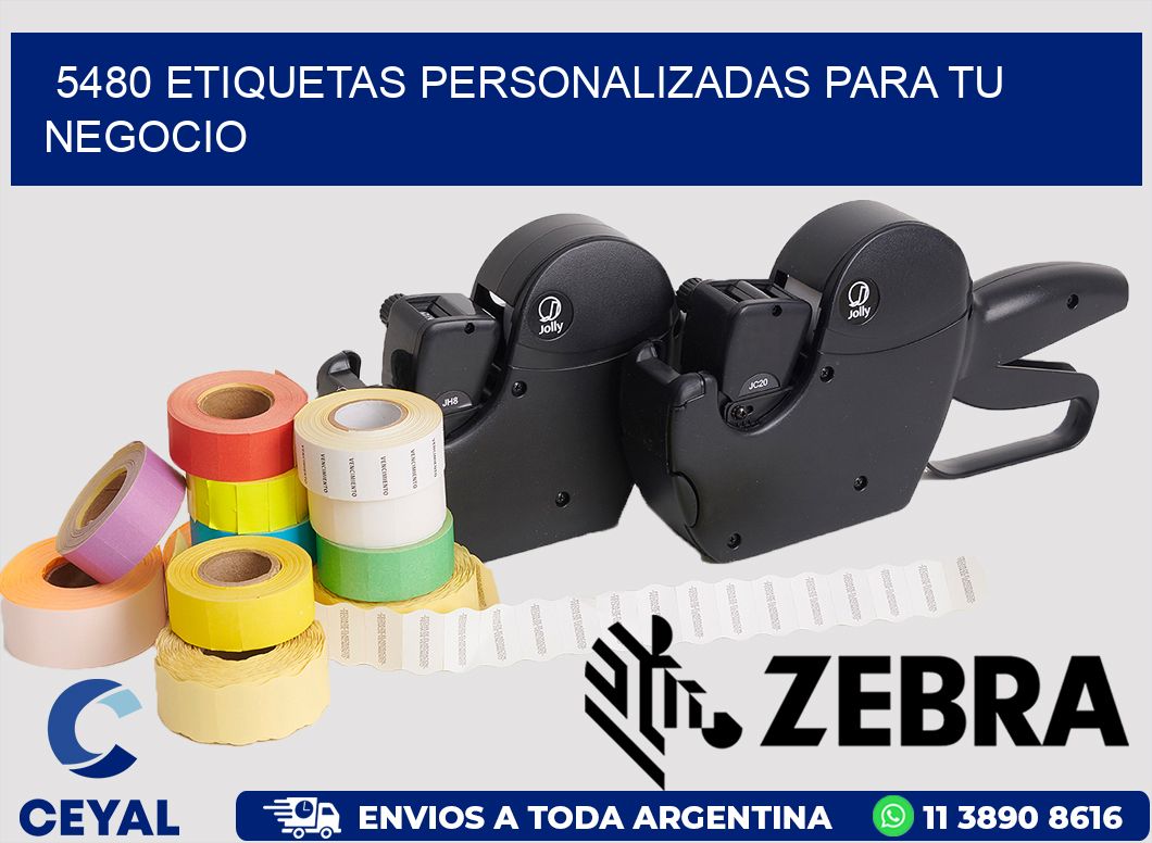 5480 ETIQUETAS PERSONALIZADAS PARA TU NEGOCIO