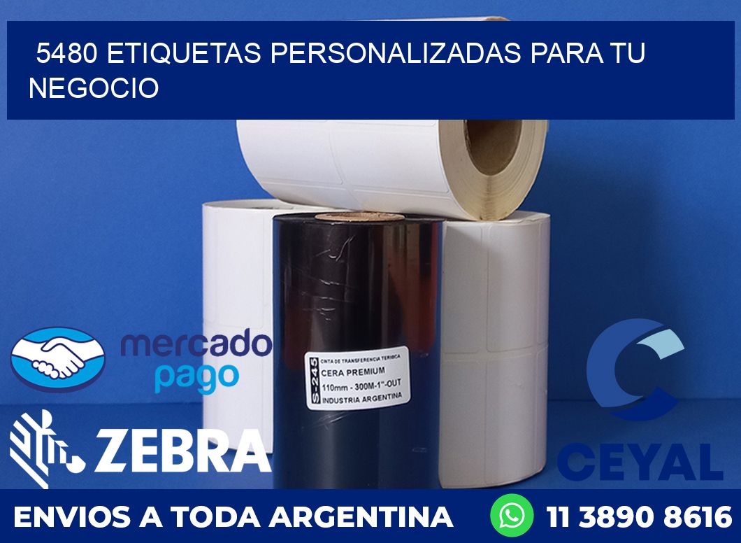 5480 ETIQUETAS PERSONALIZADAS PARA TU NEGOCIO