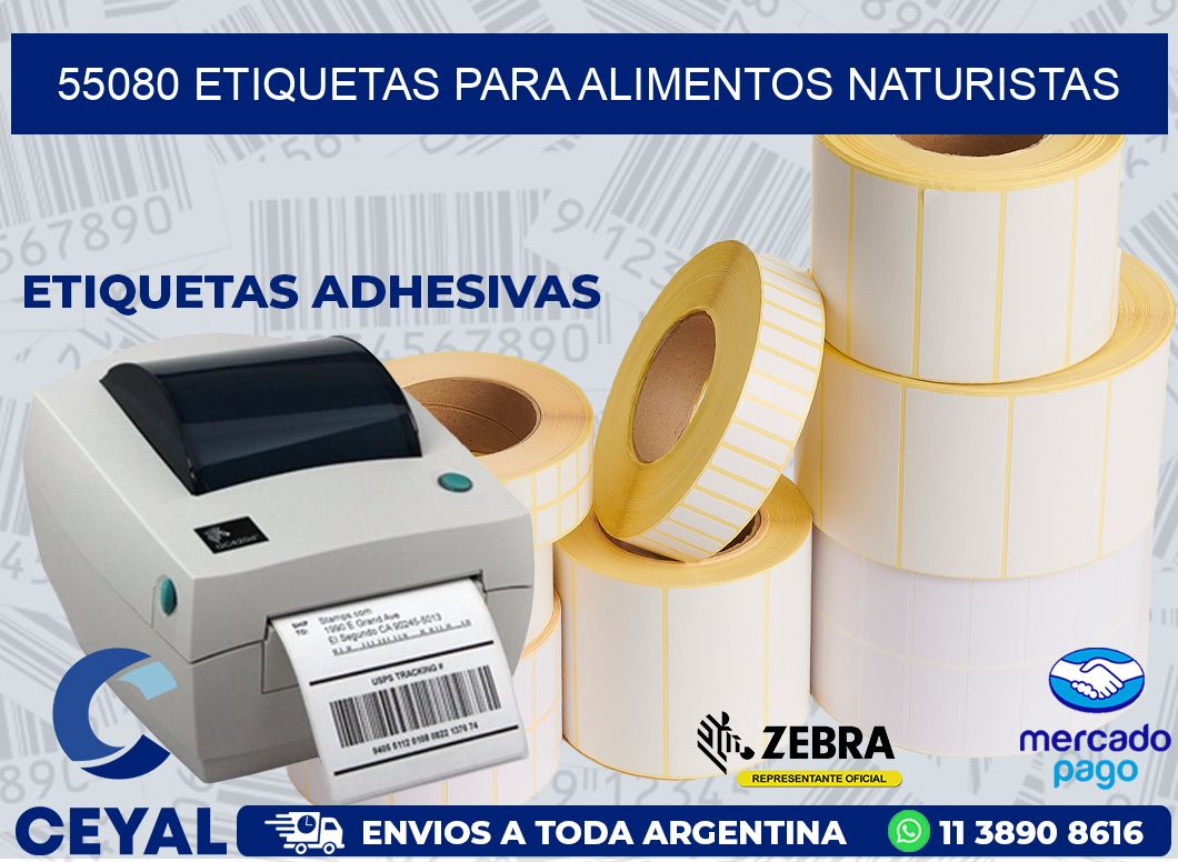 55080 ETIQUETAS PARA ALIMENTOS NATURISTAS