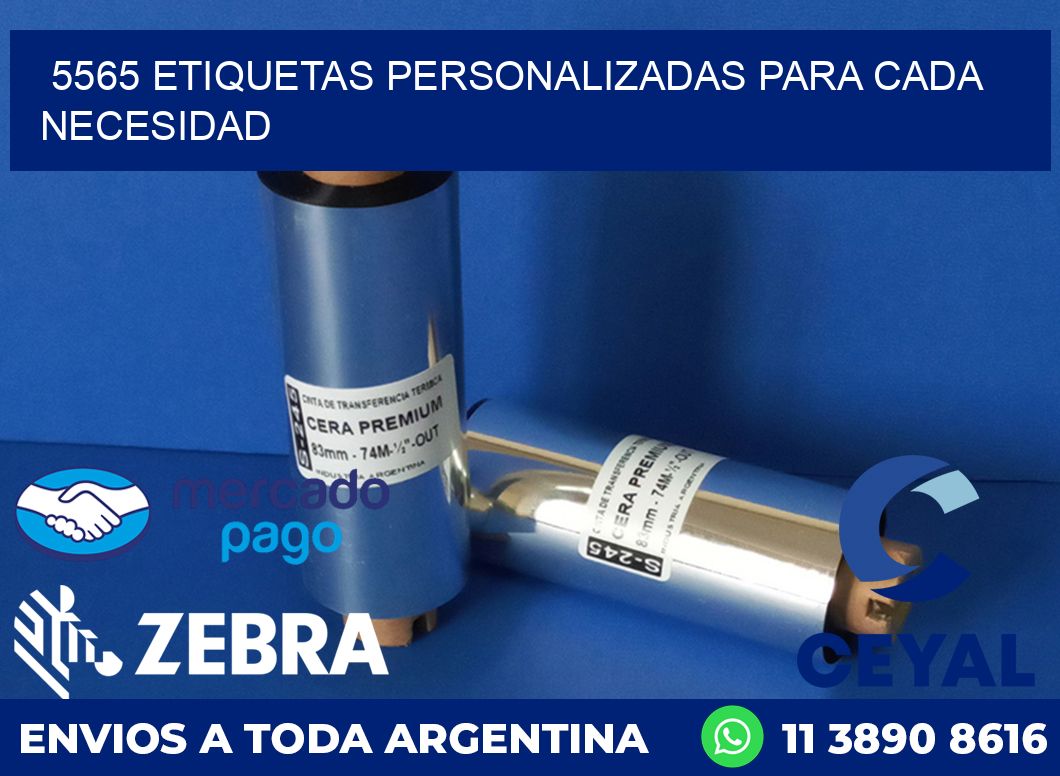5565 ETIQUETAS PERSONALIZADAS PARA CADA NECESIDAD