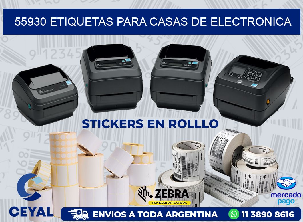 55930 ETIQUETAS PARA CASAS DE ELECTRONICA