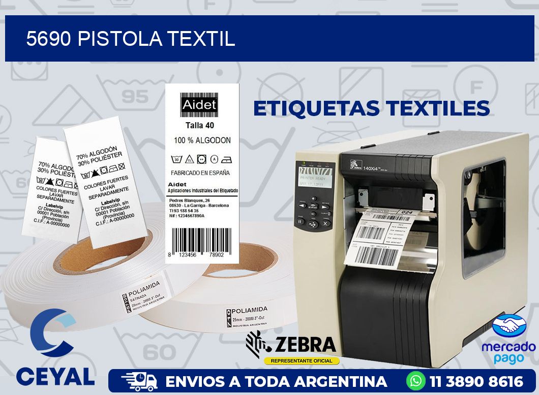 5690 PISTOLA TEXTIL