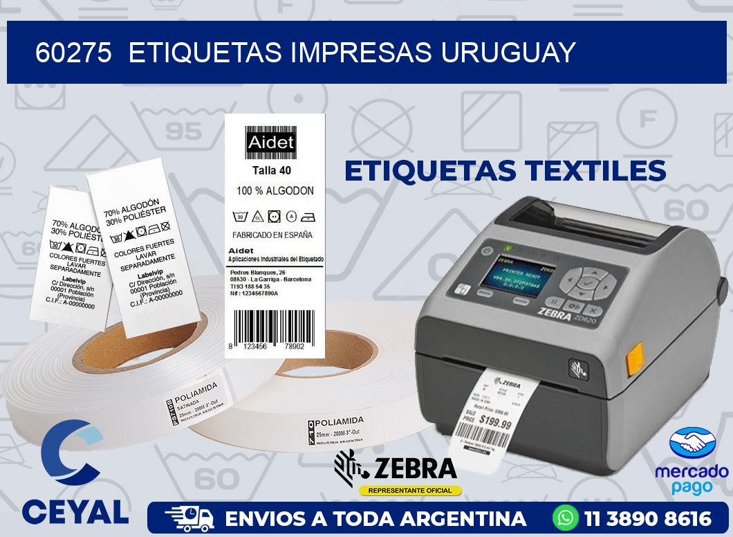 60275  ETIQUETAS IMPRESAS URUGUAY