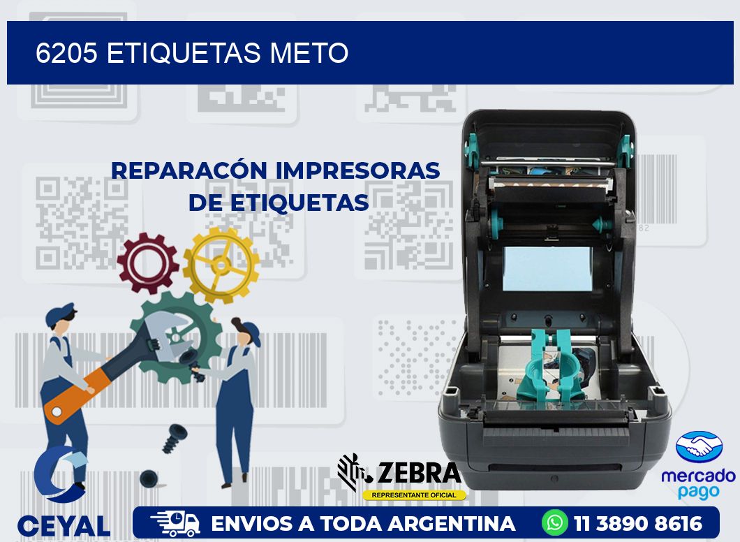 6205 ETIQUETAS METO