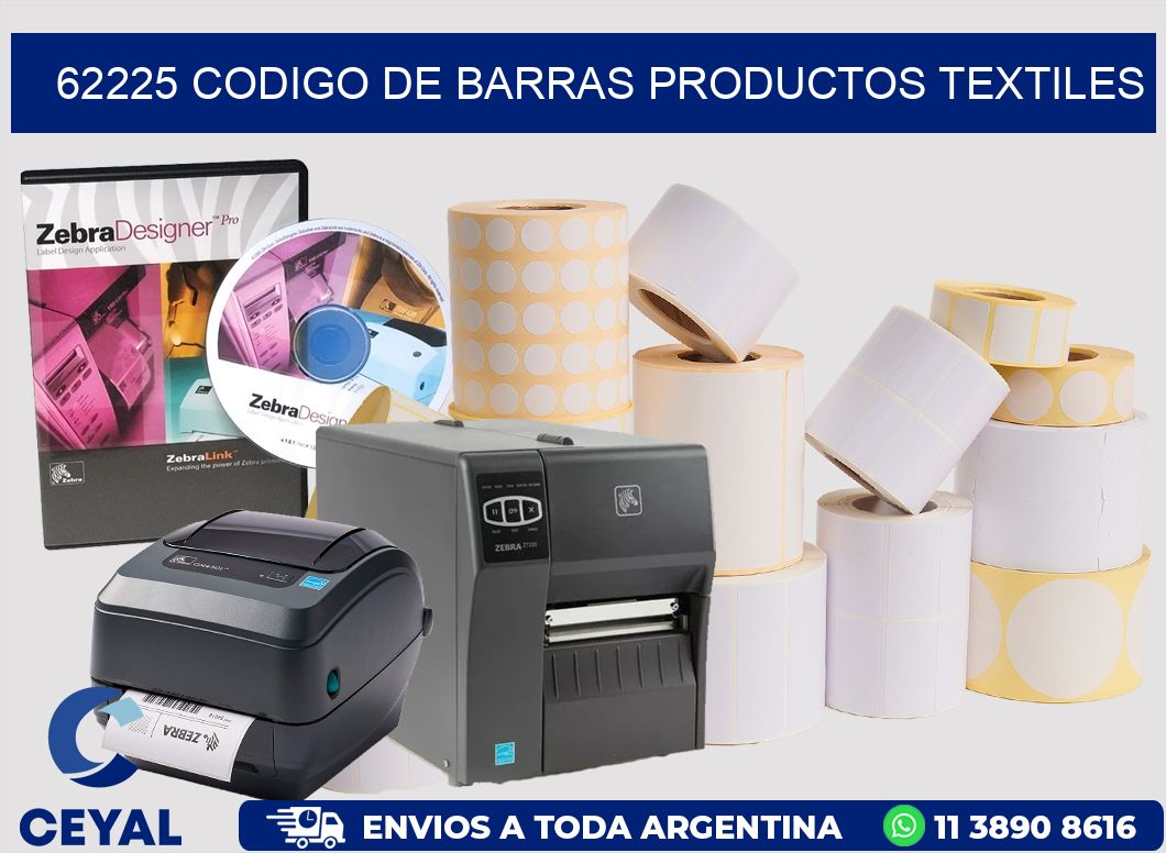 62225 CODIGO DE BARRAS PRODUCTOS TEXTILES