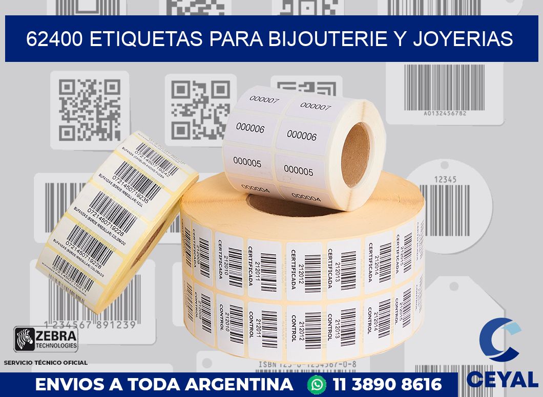 62400 ETIQUETAS PARA BIJOUTERIE Y JOYERIAS