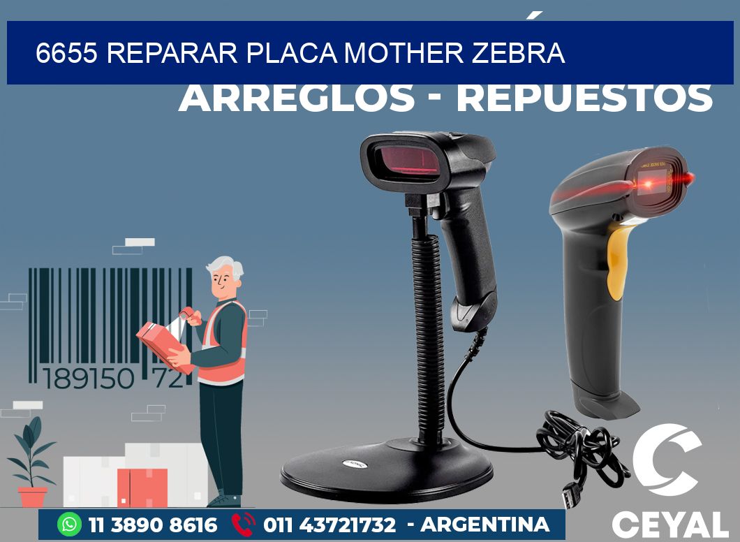 6655 REPARAR PLACA MOTHER ZEBRA