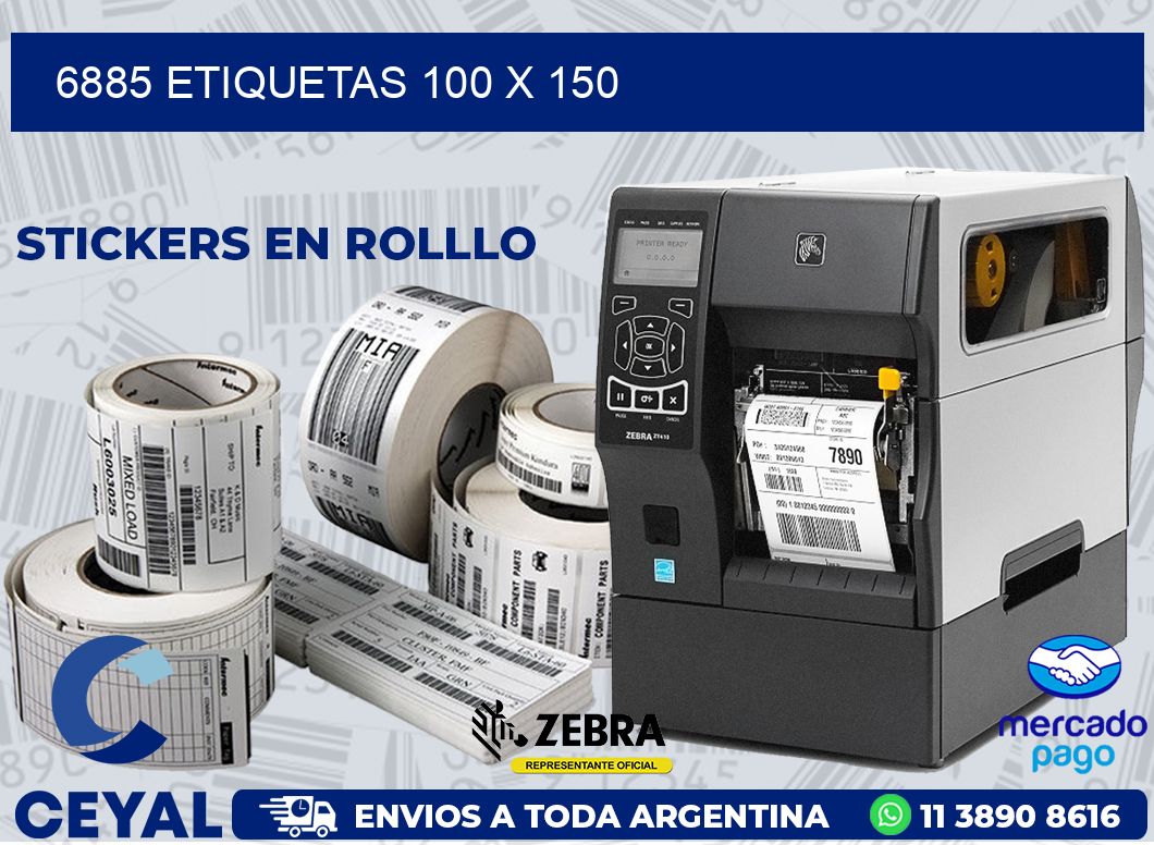 6885 ETIQUETAS 100 X 150