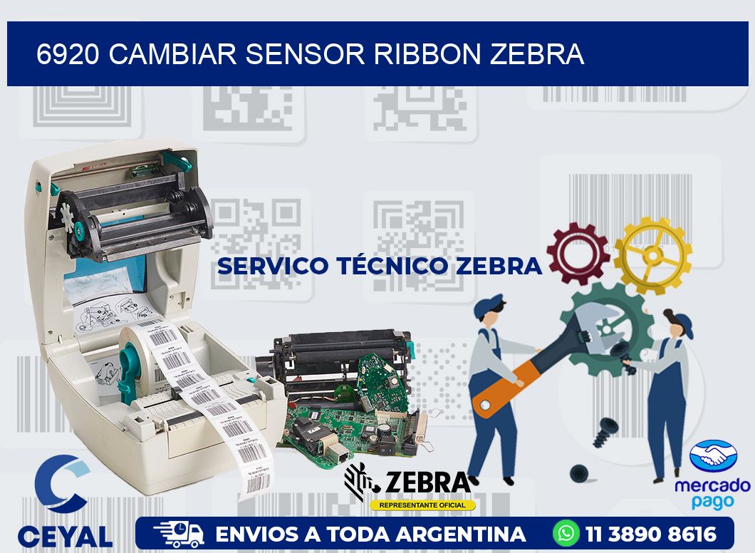 6920 CAMBIAR SENSOR RIBBON ZEBRA