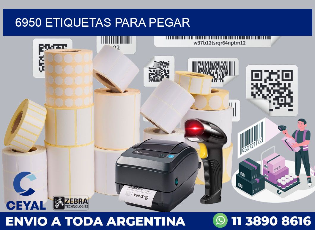 6950 ETIQUETAS PARA PEGAR