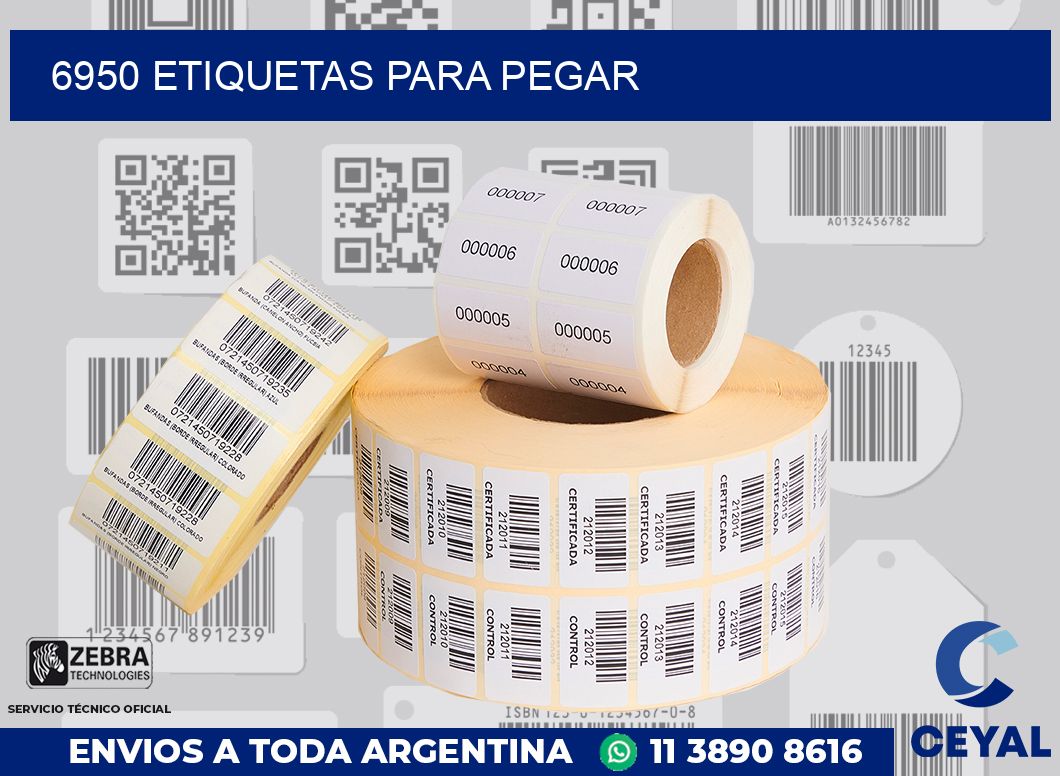 6950 ETIQUETAS PARA PEGAR