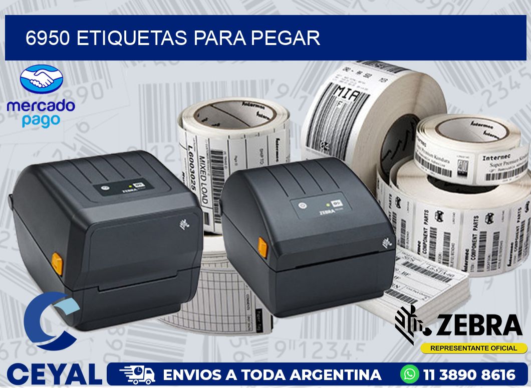 6950 ETIQUETAS PARA PEGAR