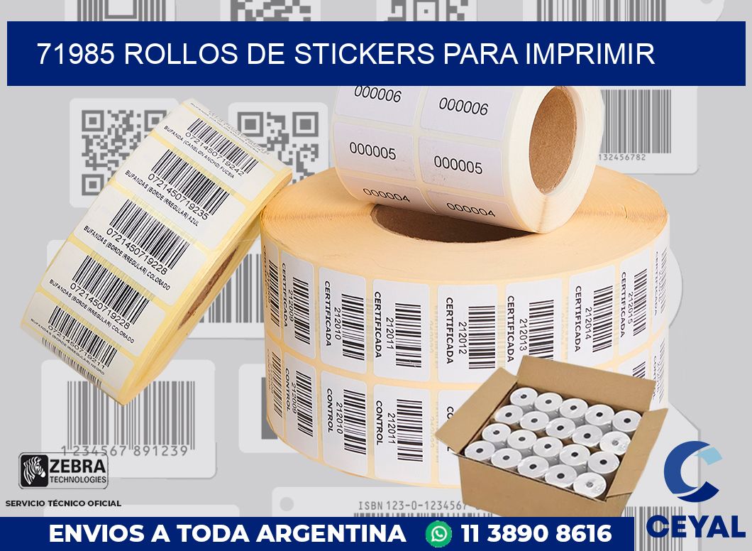 71985 ROLLOS DE STICKERS PARA IMPRIMIR