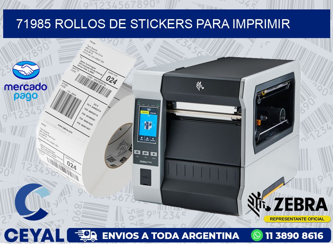 71985 ROLLOS DE STICKERS PARA IMPRIMIR