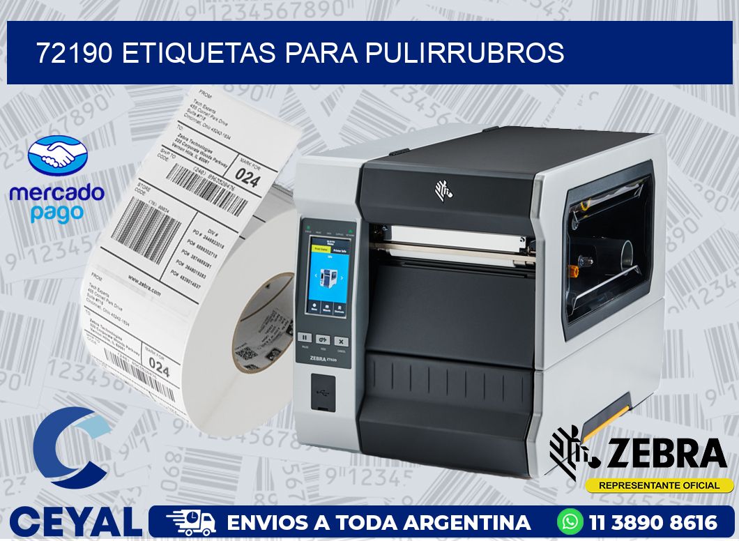 72190 ETIQUETAS PARA PULIRRUBROS