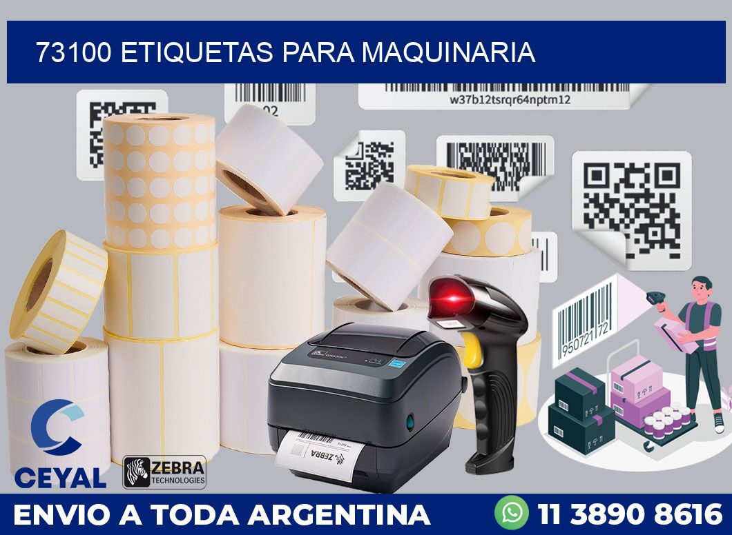 73100 ETIQUETAS PARA MAQUINARIA