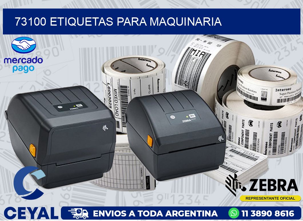 73100 ETIQUETAS PARA MAQUINARIA
