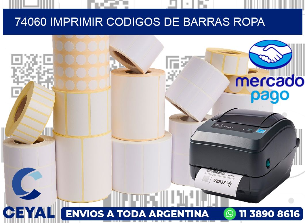 74060 IMPRIMIR CODIGOS DE BARRAS ROPA