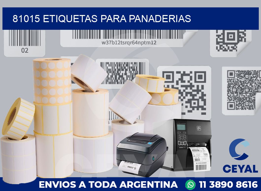 81015 ETIQUETAS PARA PANADERIAS