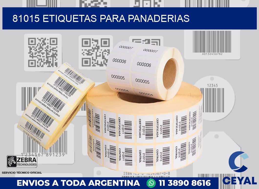 81015 ETIQUETAS PARA PANADERIAS