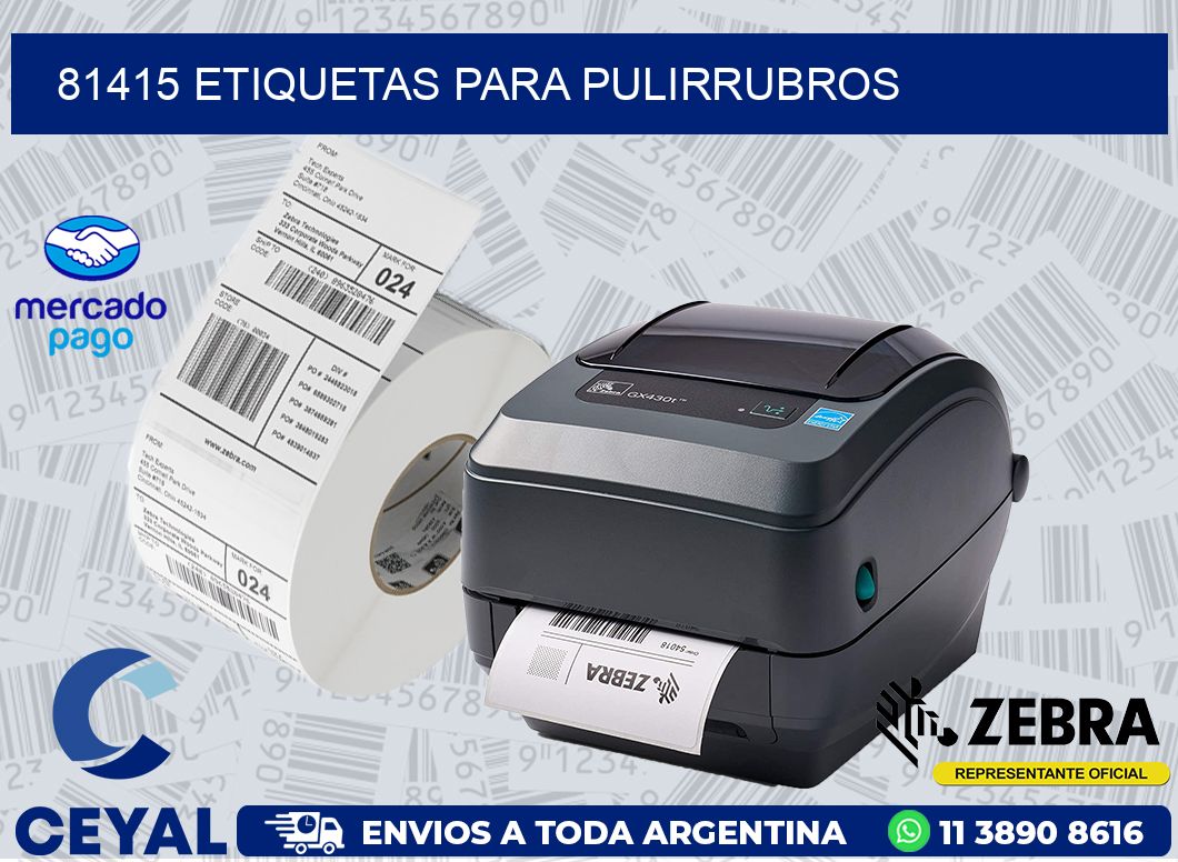 81415 ETIQUETAS PARA PULIRRUBROS
