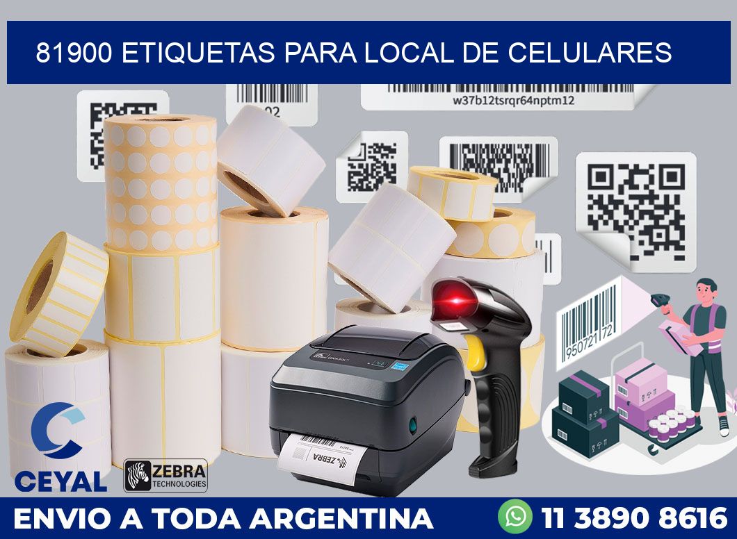 81900 ETIQUETAS PARA LOCAL DE CELULARES