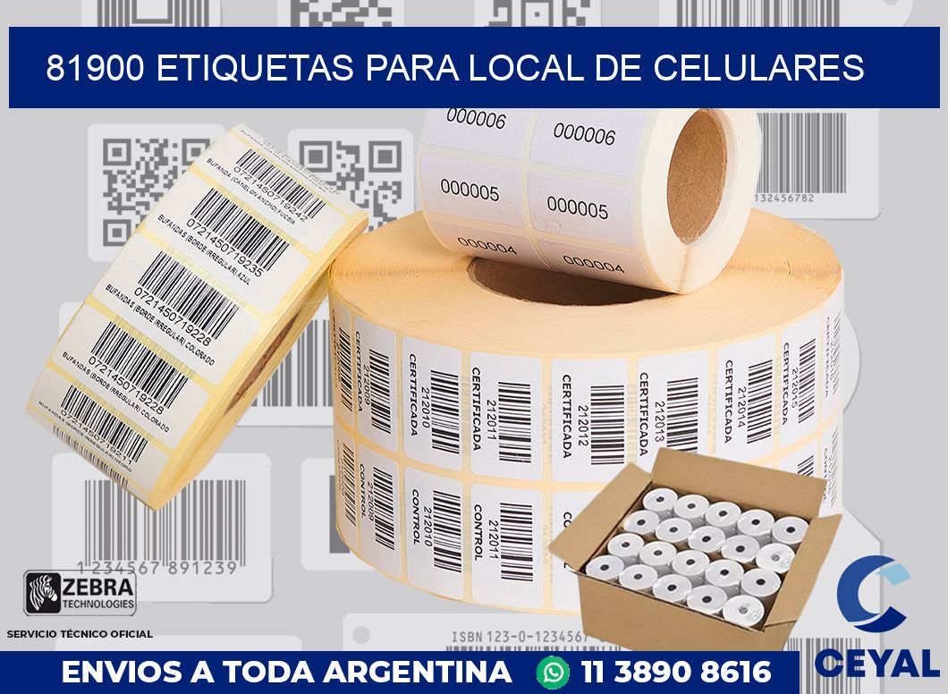 81900 ETIQUETAS PARA LOCAL DE CELULARES