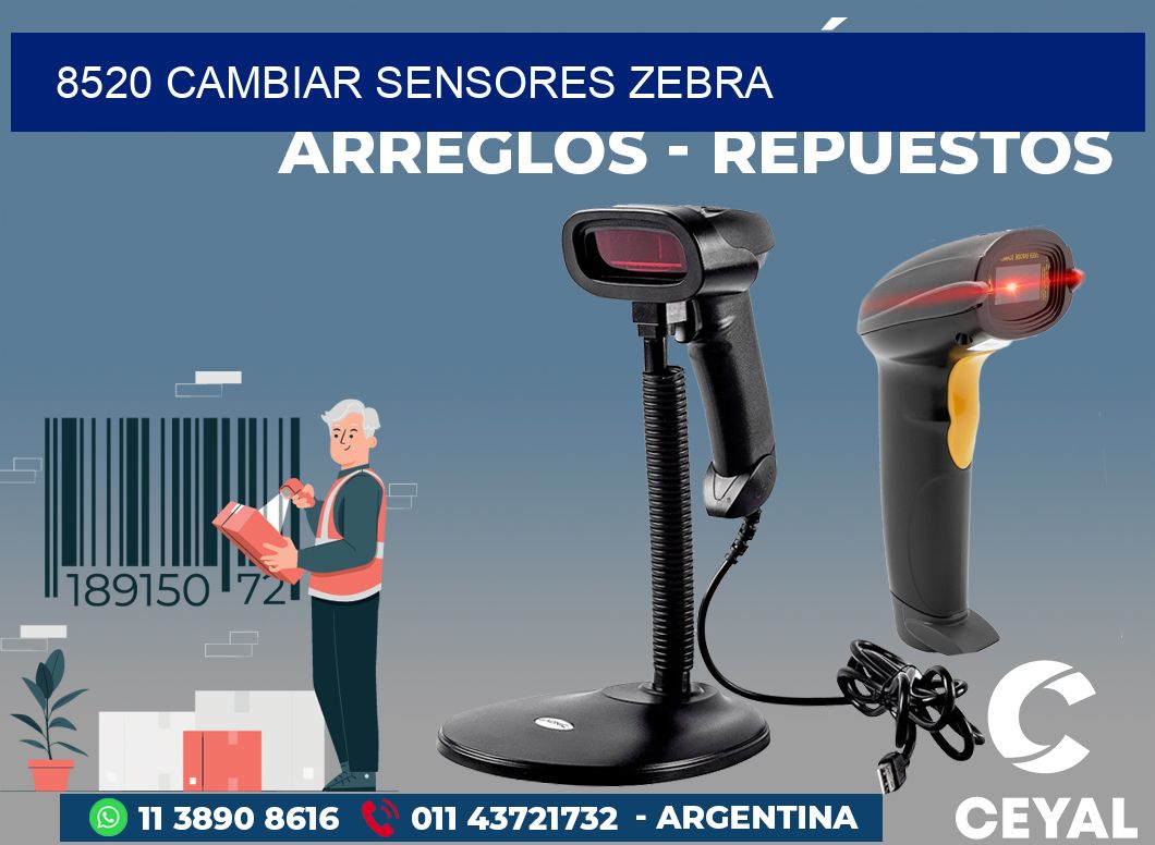 8520 CAMBIAR SENSORES ZEBRA