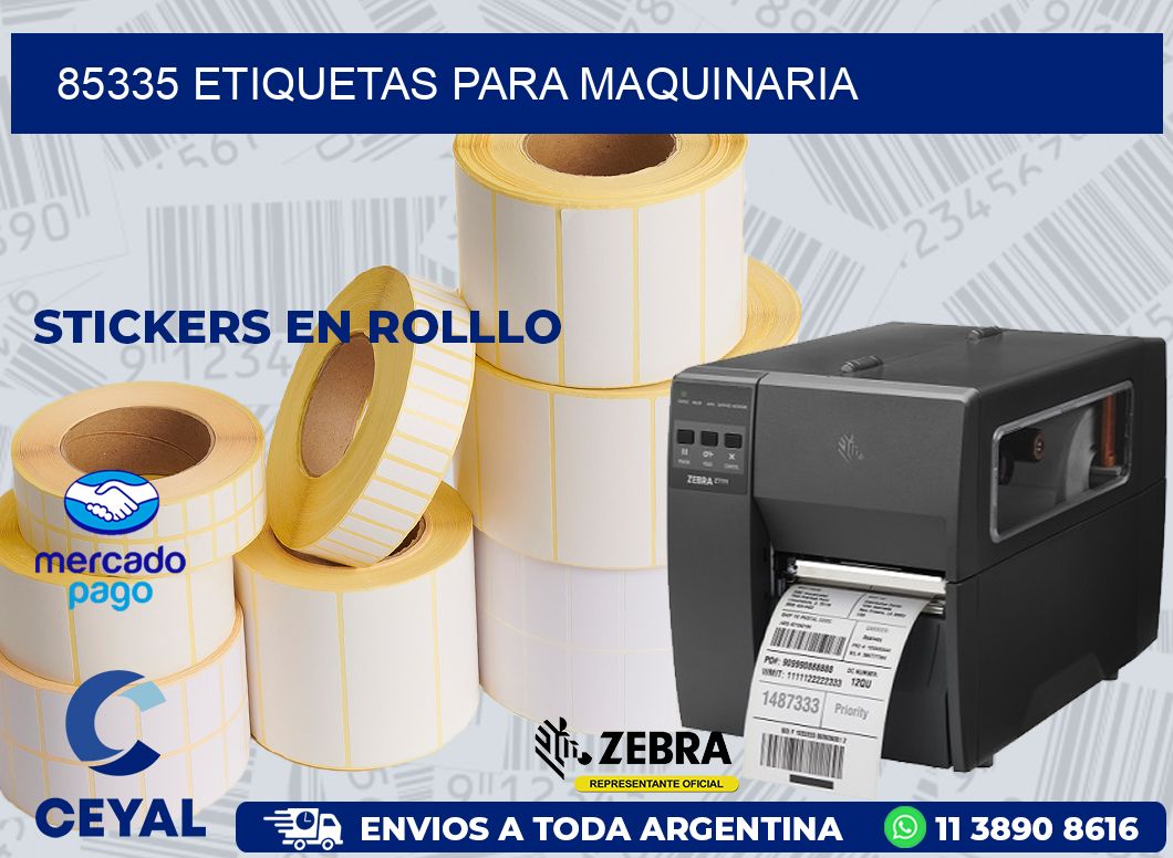 85335 ETIQUETAS PARA MAQUINARIA