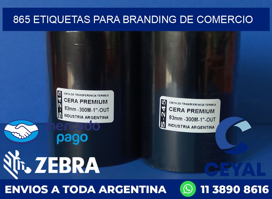 865 ETIQUETAS PARA BRANDING DE COMERCIO