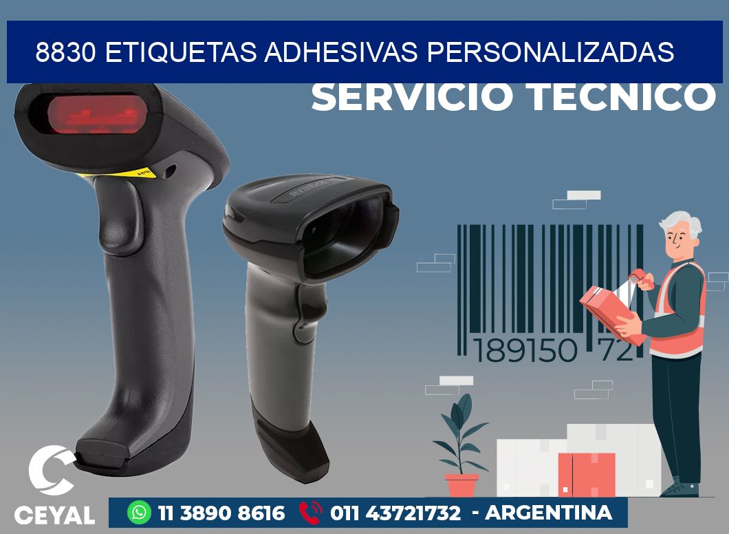 8830 ETIQUETAS ADHESIVAS PERSONALIZADAS