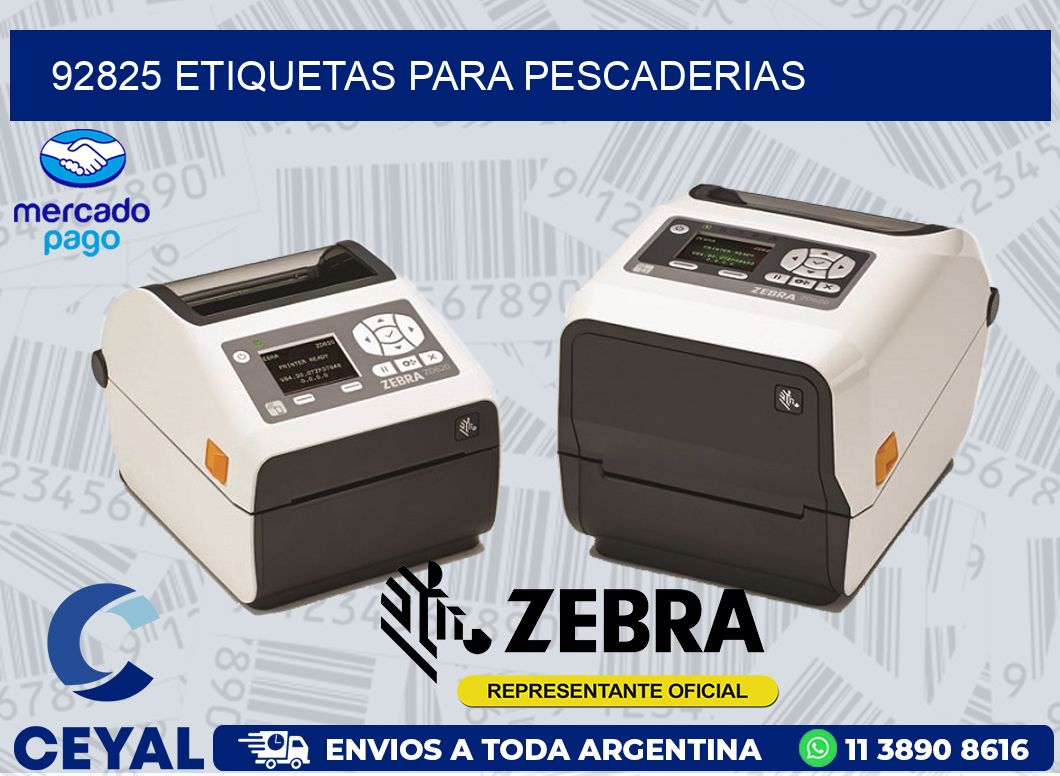 92825 ETIQUETAS PARA PESCADERIAS