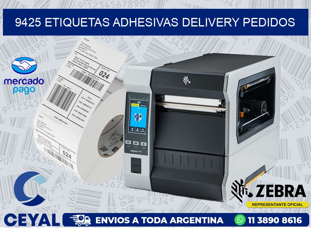9425 ETIQUETAS ADHESIVAS DELIVERY PEDIDOS