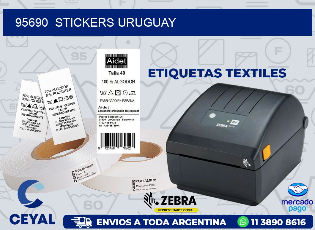 95690  STICKERS URUGUAY
