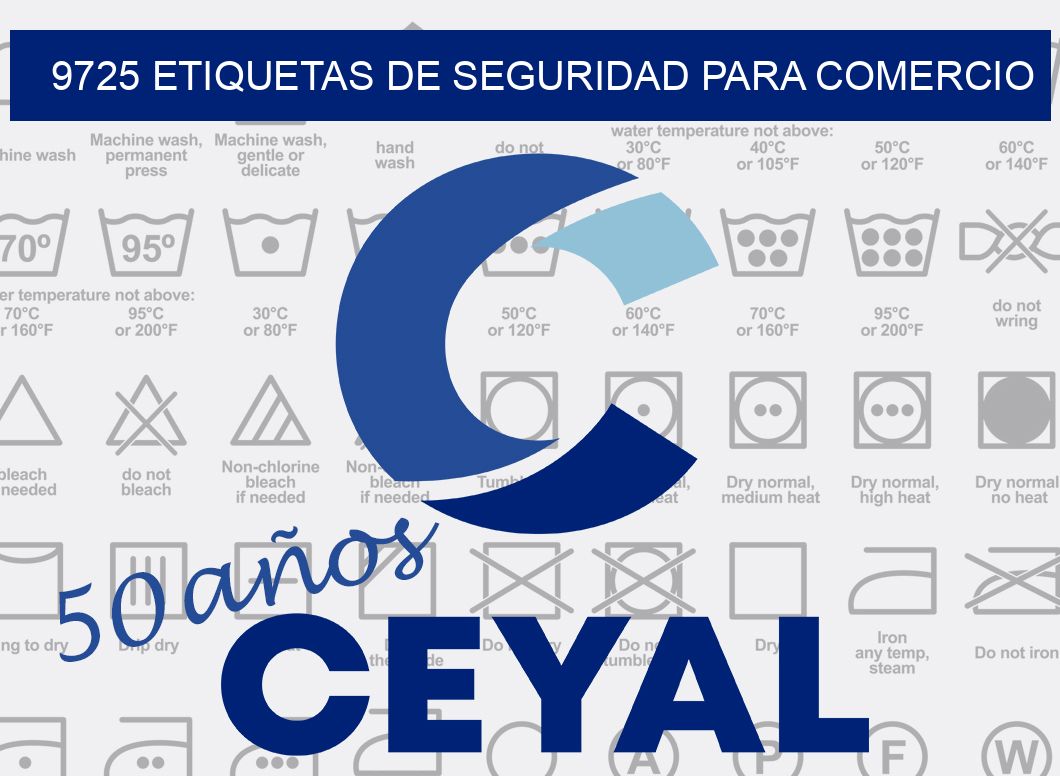 9725 ETIQUETAS DE SEGURIDAD PARA COMERCIO