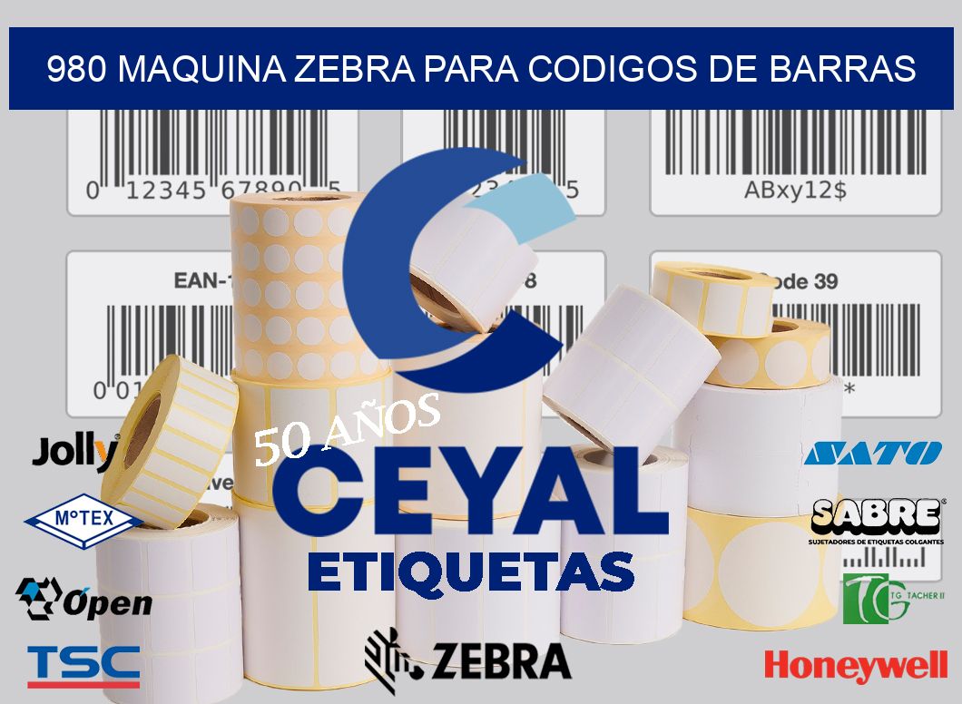 980 MAQUINA ZEBRA PARA CODIGOS DE BARRAS