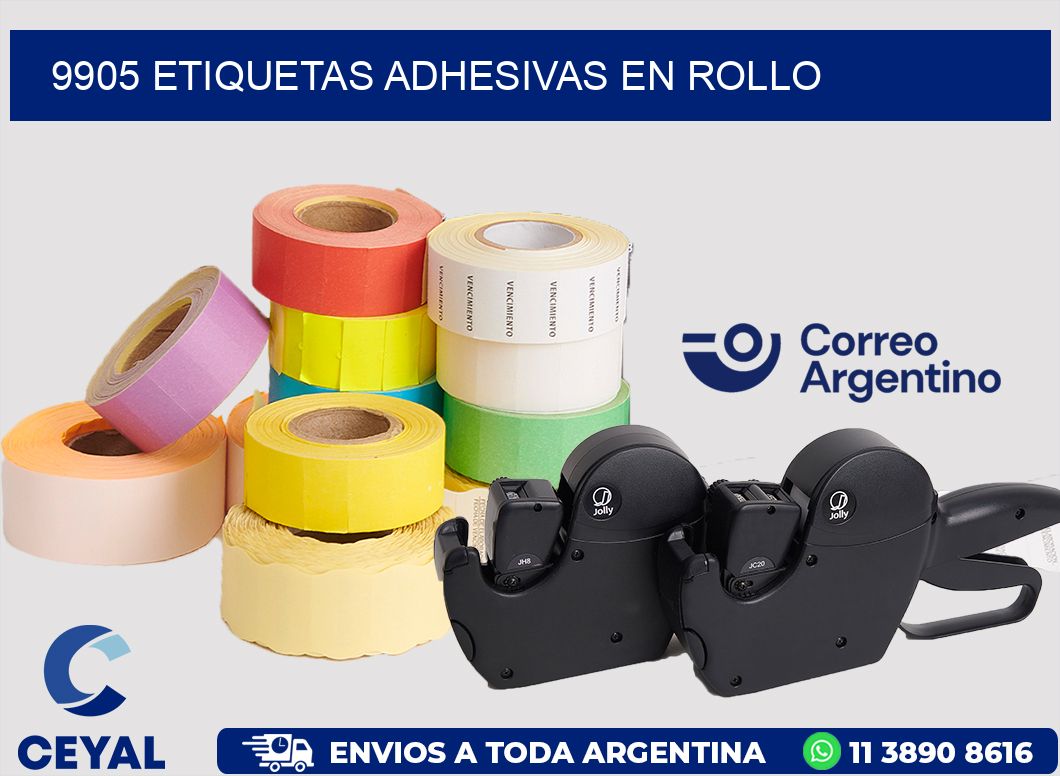 9905 ETIQUETAS ADHESIVAS EN ROLLO