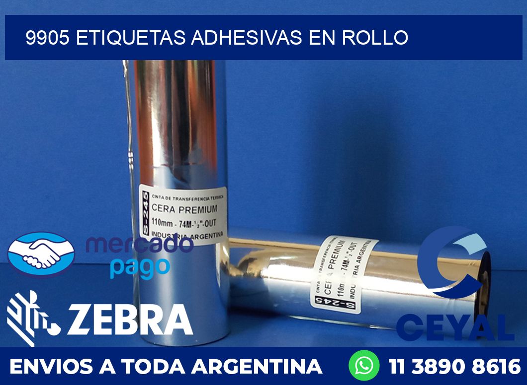 9905 ETIQUETAS ADHESIVAS EN ROLLO