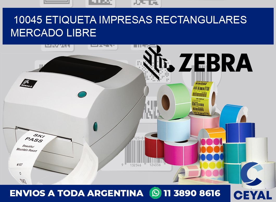 10045 ETIQUETA IMPRESAS RECTANGULARES MERCADO LIBRE