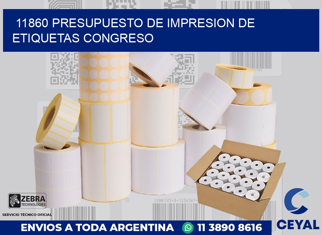 11860 PRESUPUESTO DE IMPRESION DE ETIQUETAS CONGRESO
