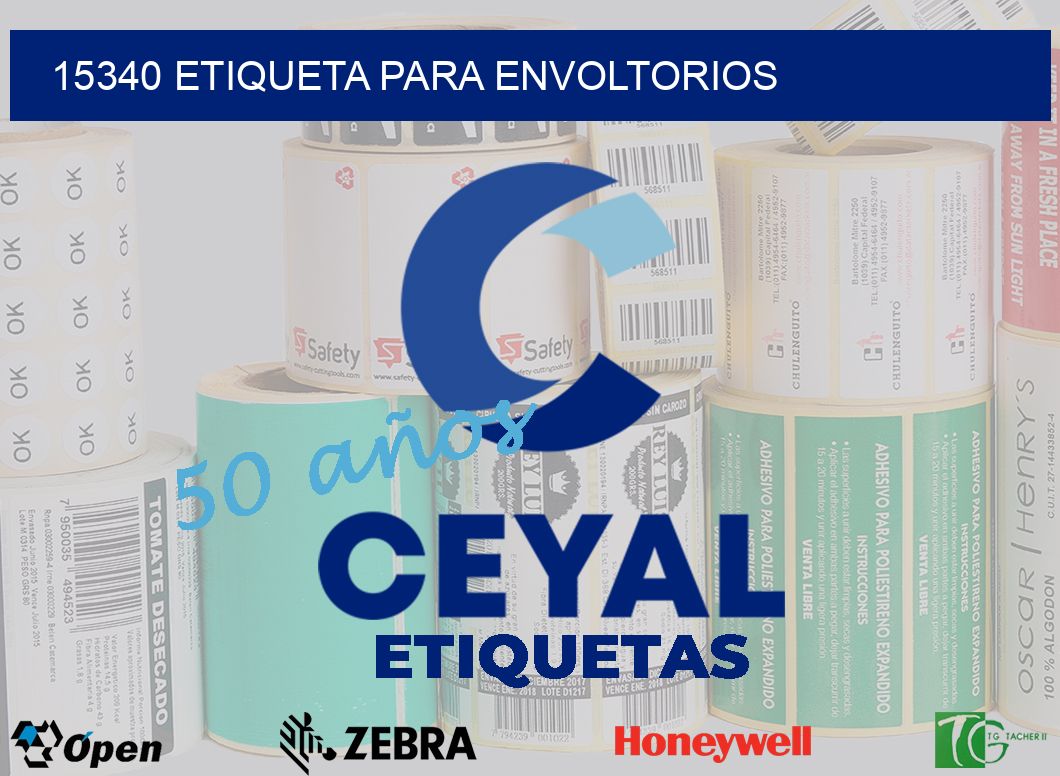 15340 ETIQUETA PARA ENVOLTORIOS